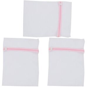 Household Laundry Clothes Underwear Mesh Zippered Washing Bag 3pcs